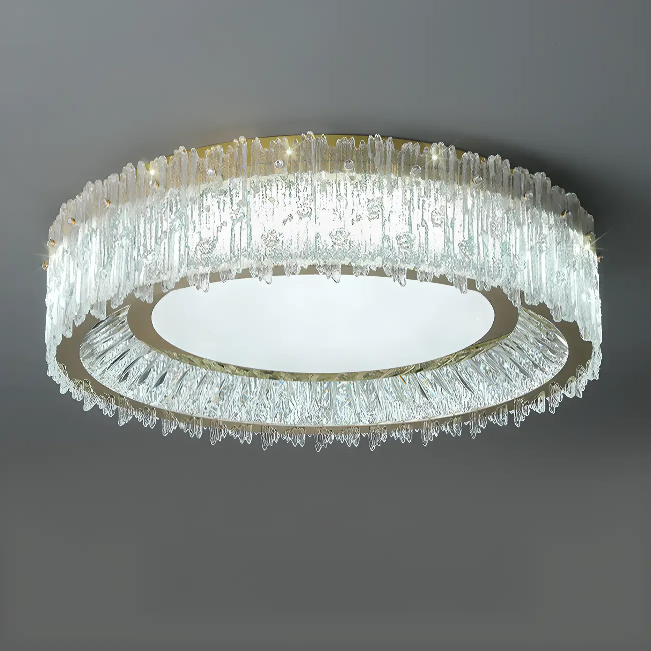 Modern LED Flush Mount Ceiling Light for Residential Spaces Image - 9