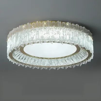 Modern LED Flush Mount Ceiling Light for Residential Spaces Image - 9