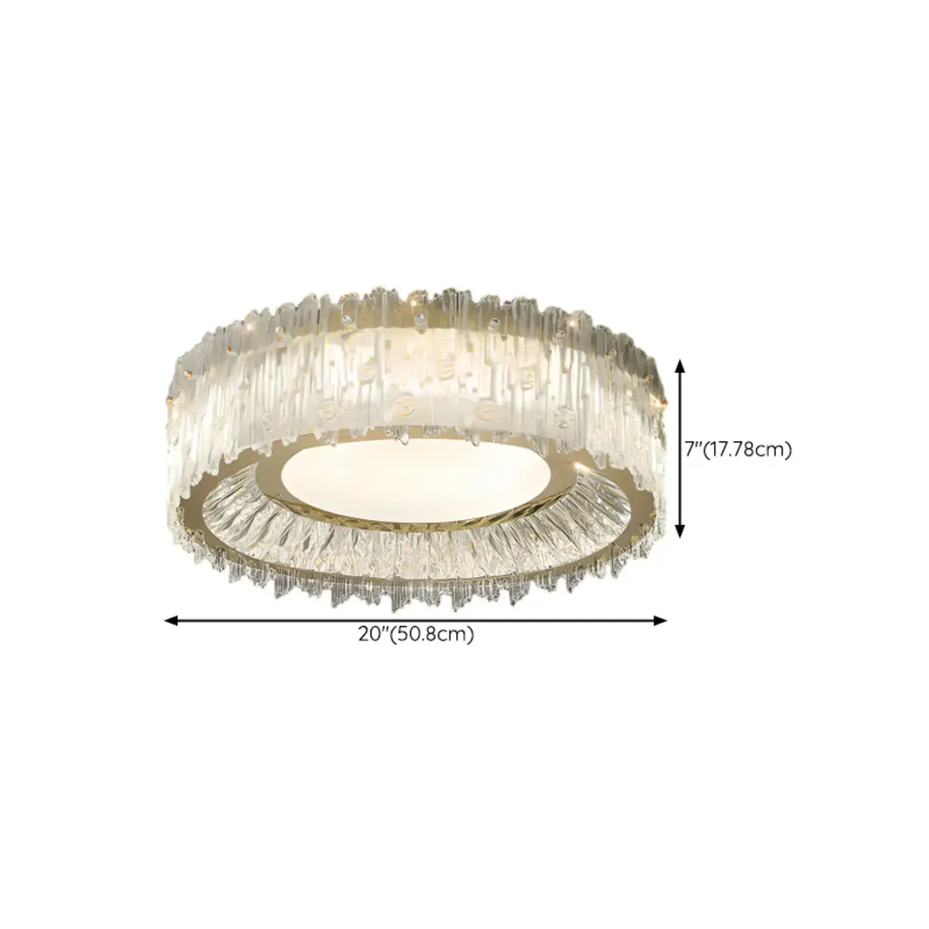Modern LED Flush Mount Ceiling Light for Residential Spaces Image - 18