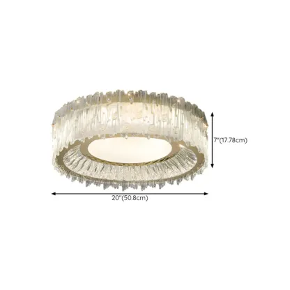 Modern LED Flush Mount Ceiling Light for Residential Spaces Image - 18
