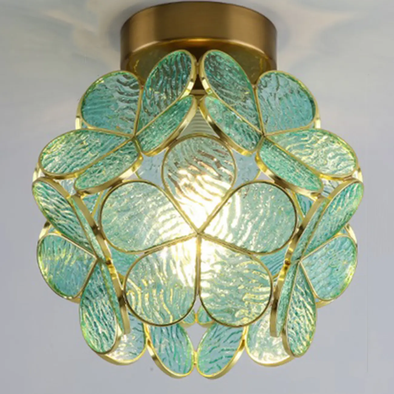 5 to 9 Inch Pink Floral Ceiling Light Fixture for Indoor Aisle | homeyfad