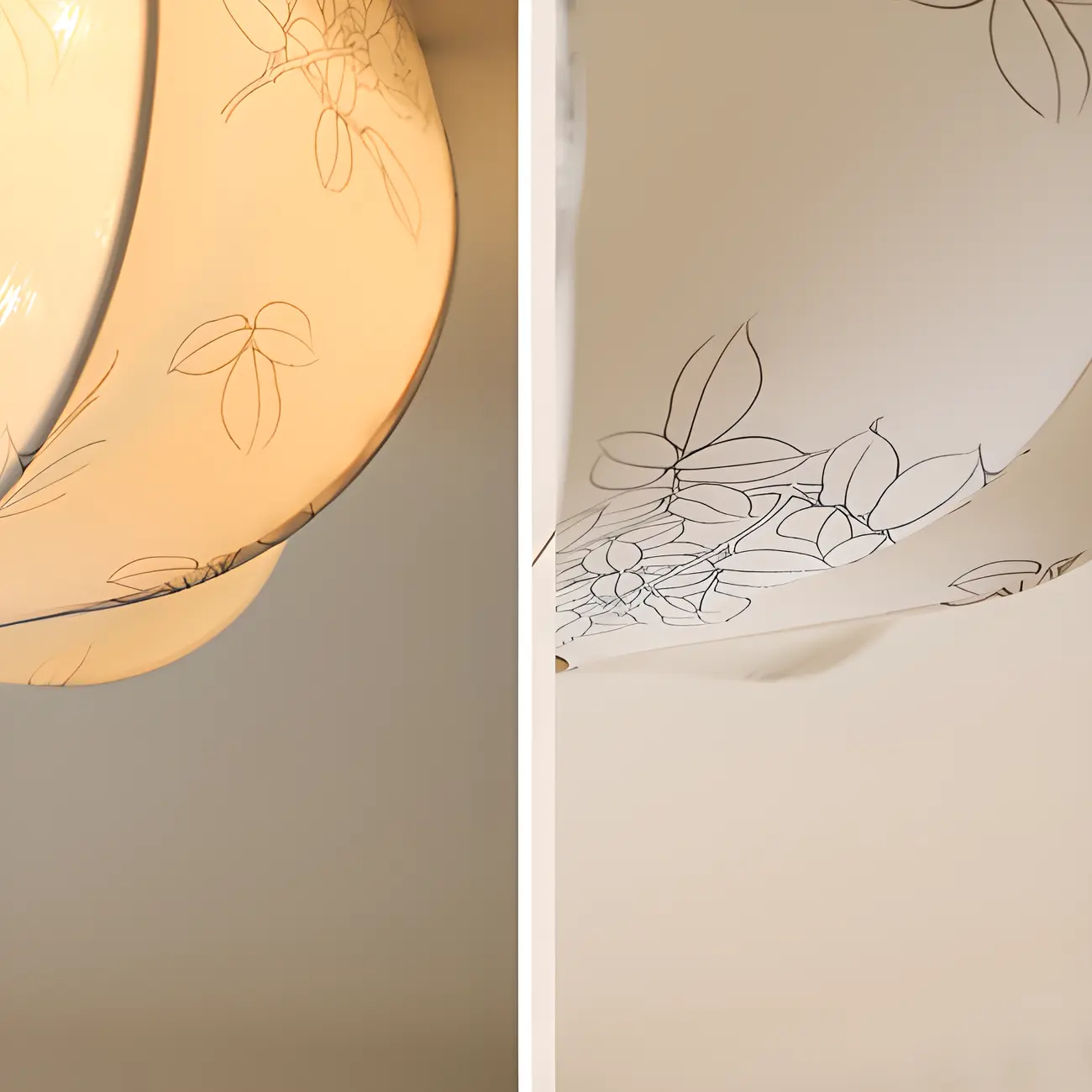 Modern Beige Flush Mount Ceiling Light for Living Room Image - 12 | homeyfad