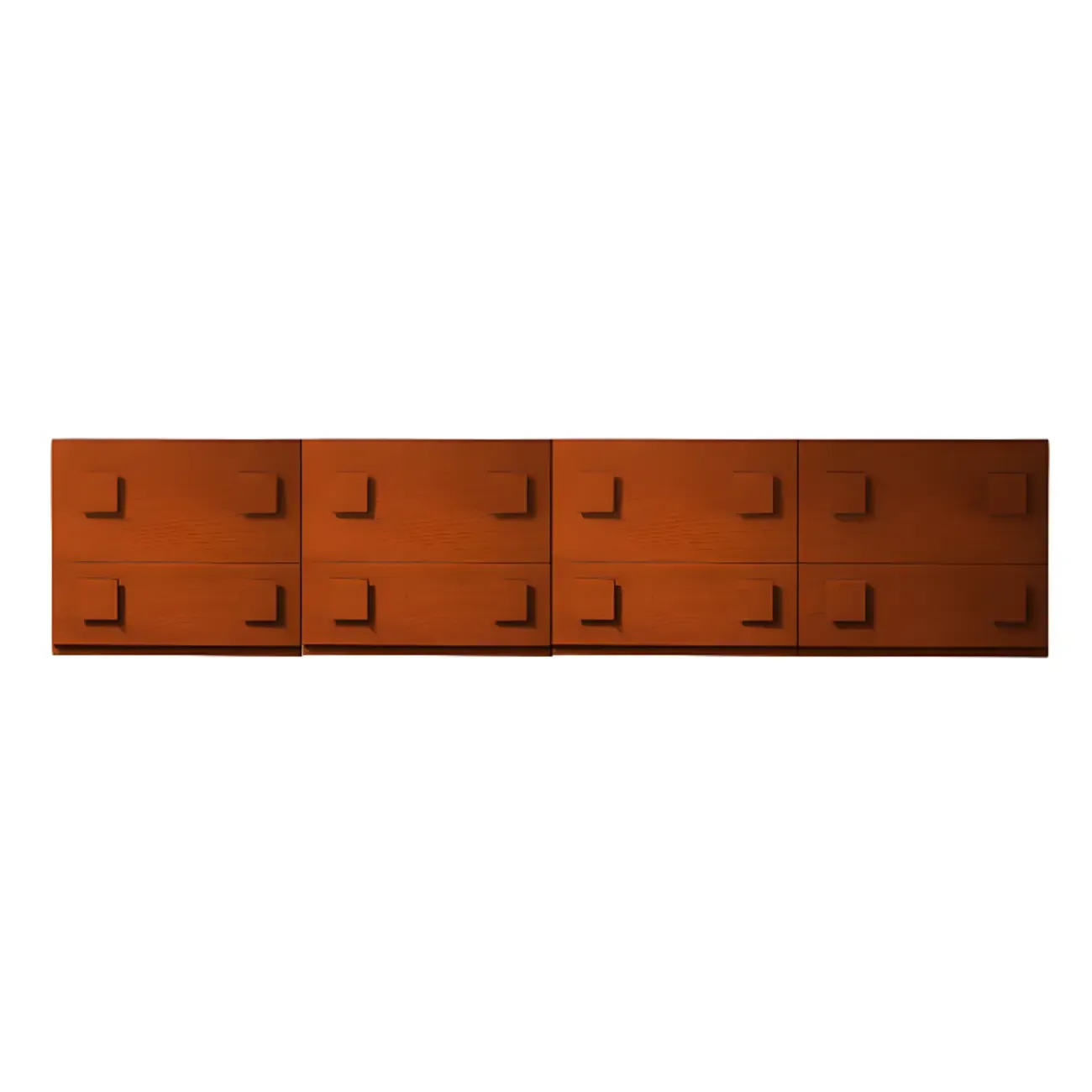 Modern Wooden TV Stand with Gate Doors for Living Room Image - 2