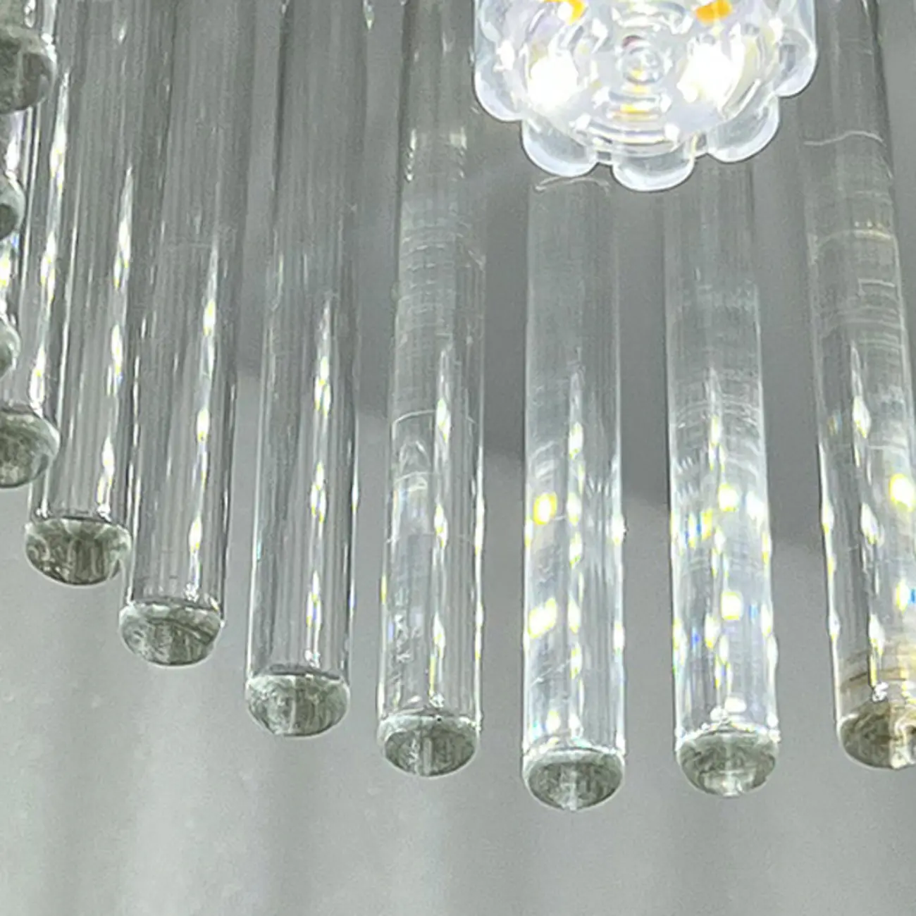 Vintage Wavy-Shaped Semi Flush Ceiling Light for Living Area | homeyfad