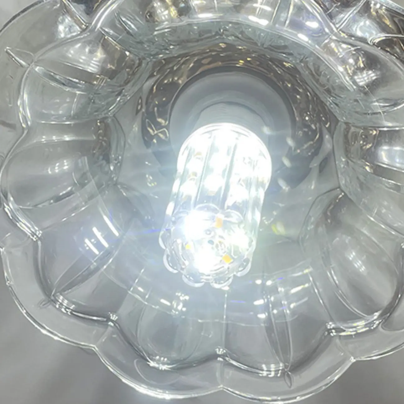 Vintage Wavy-Shaped Semi Flush Ceiling Light for Living Area | homeyfad