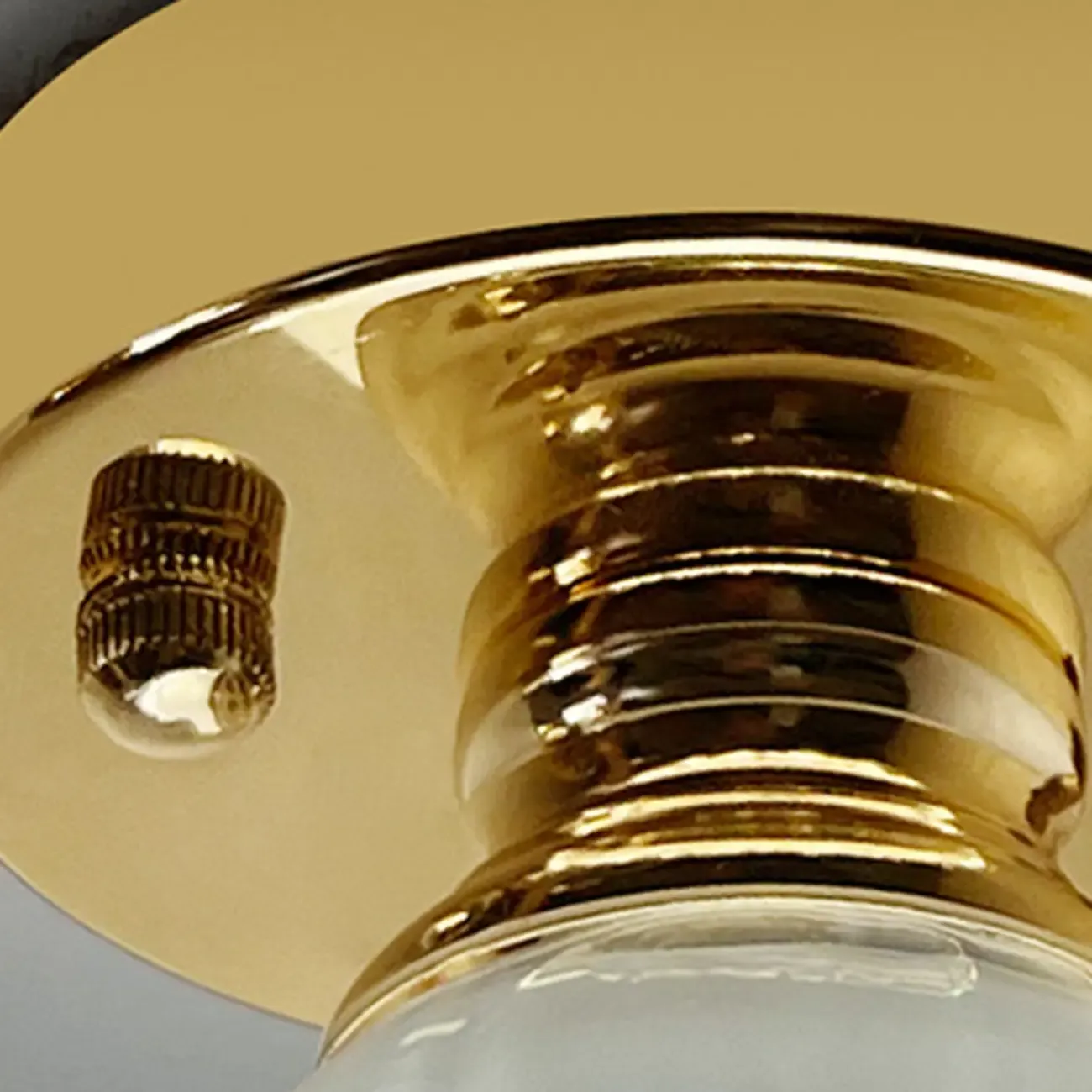 Vintage Wavy-Shaped Semi Flush Ceiling Light for Living Area