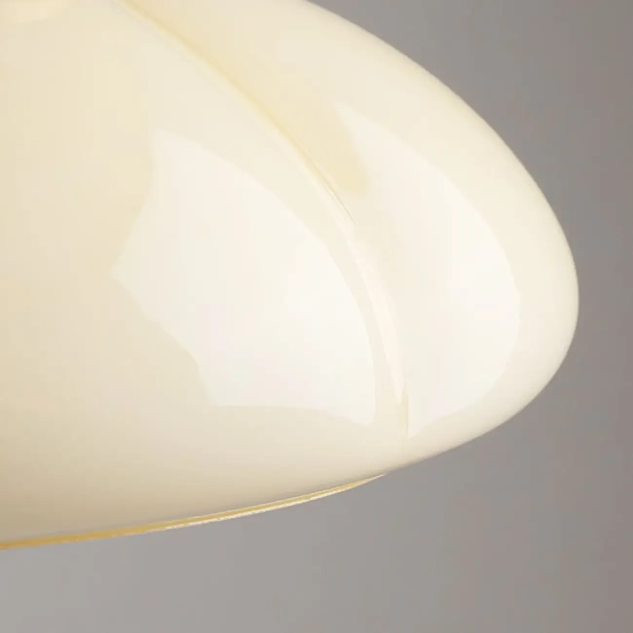 Modern Gold Glass Semi Flush Ceiling Light for Living Room Image - 15