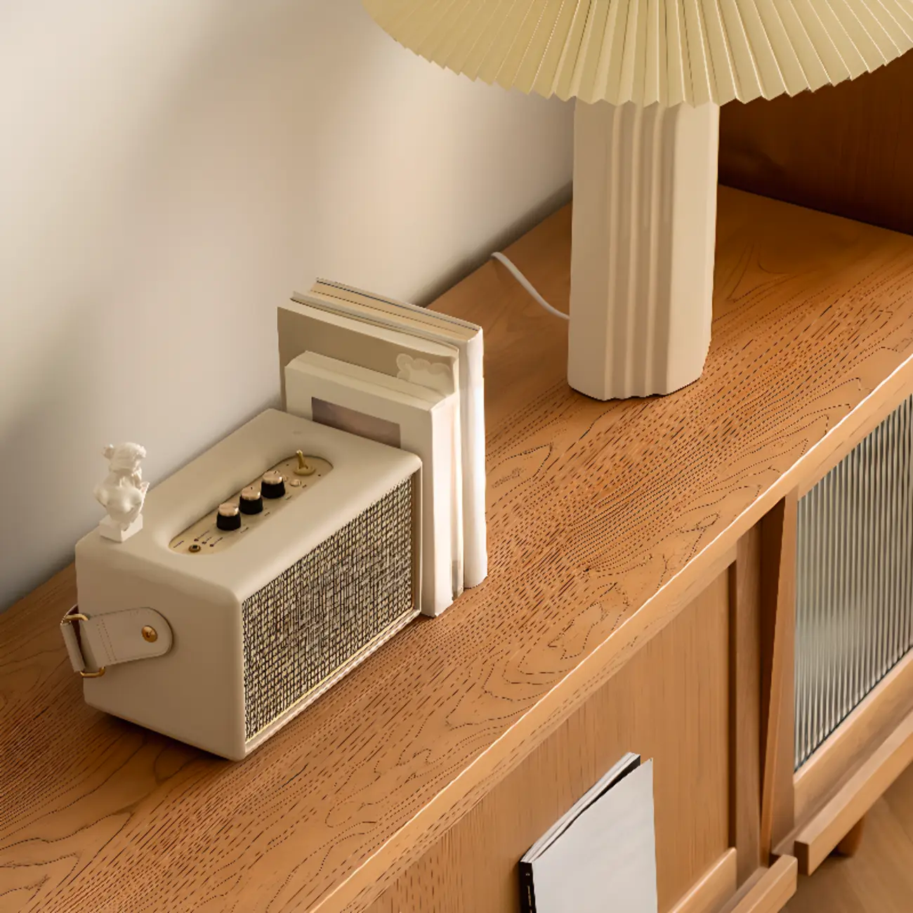 Stylish Wooden TV Stand with Shelves for Living Room Image - 7 | homeyfad