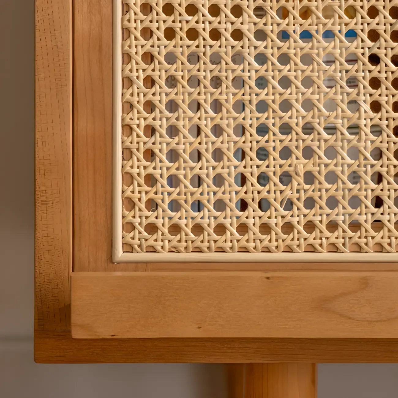 Stylish Wooden TV Stand with Shelves for Living Room Image - 9