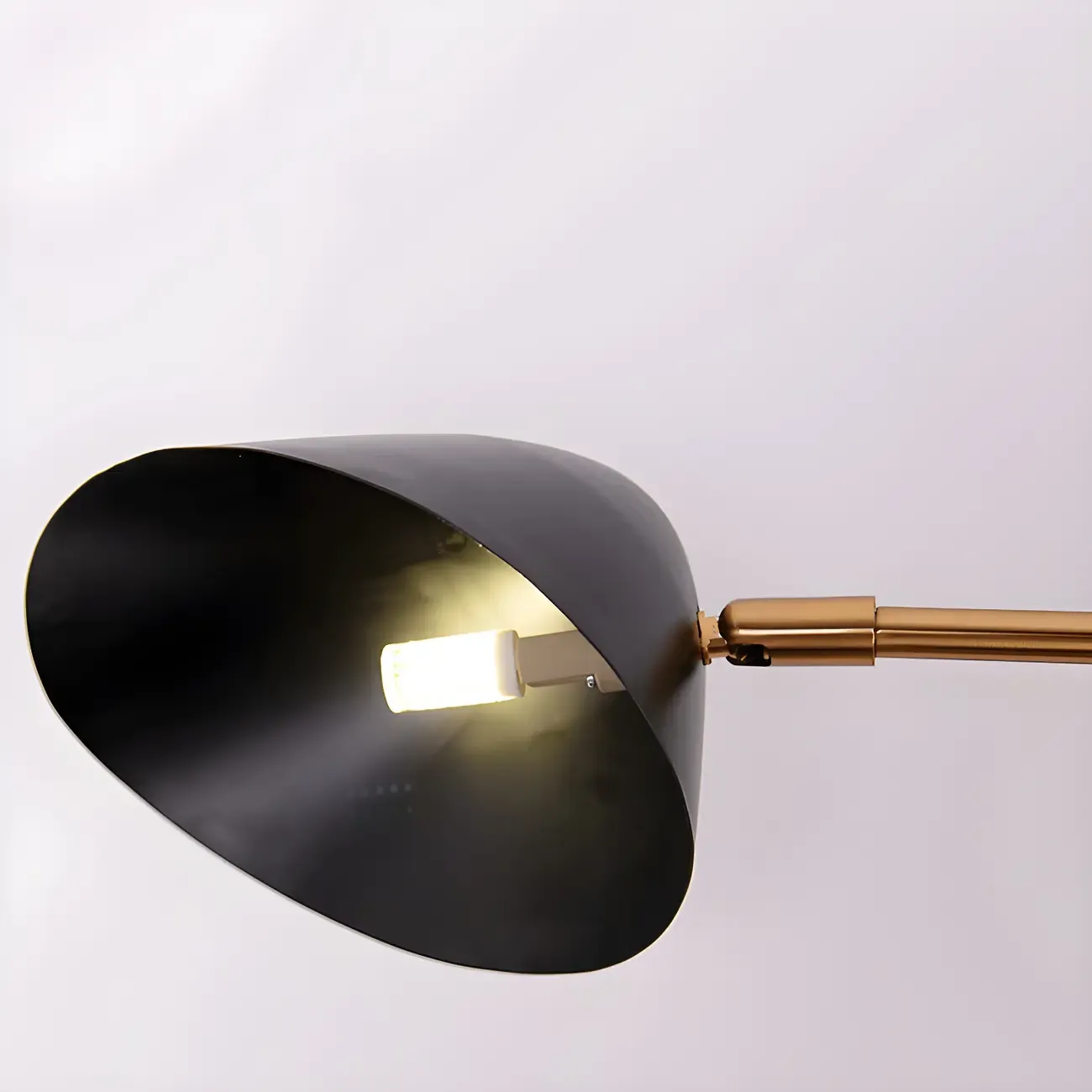 Black Metal Swing Arm Plug in Wall Sconce for Bedroom