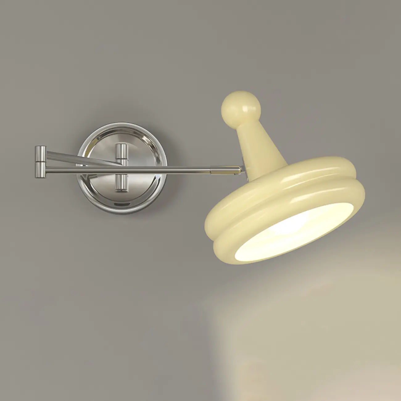 Modern Adjustable Chrome Swing Arm Wall Light for Bedside Image - 11 | homeyfad