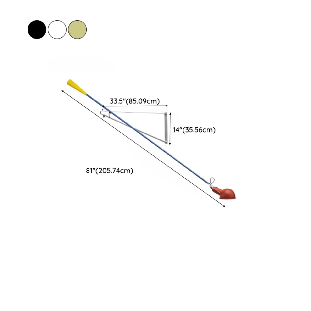 Modern Minimalist Adjustable Metal Wall Light with Switch #size | homeyfad