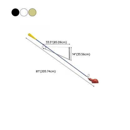 Modern Minimalist Adjustable Metal Wall Light with Switch #size