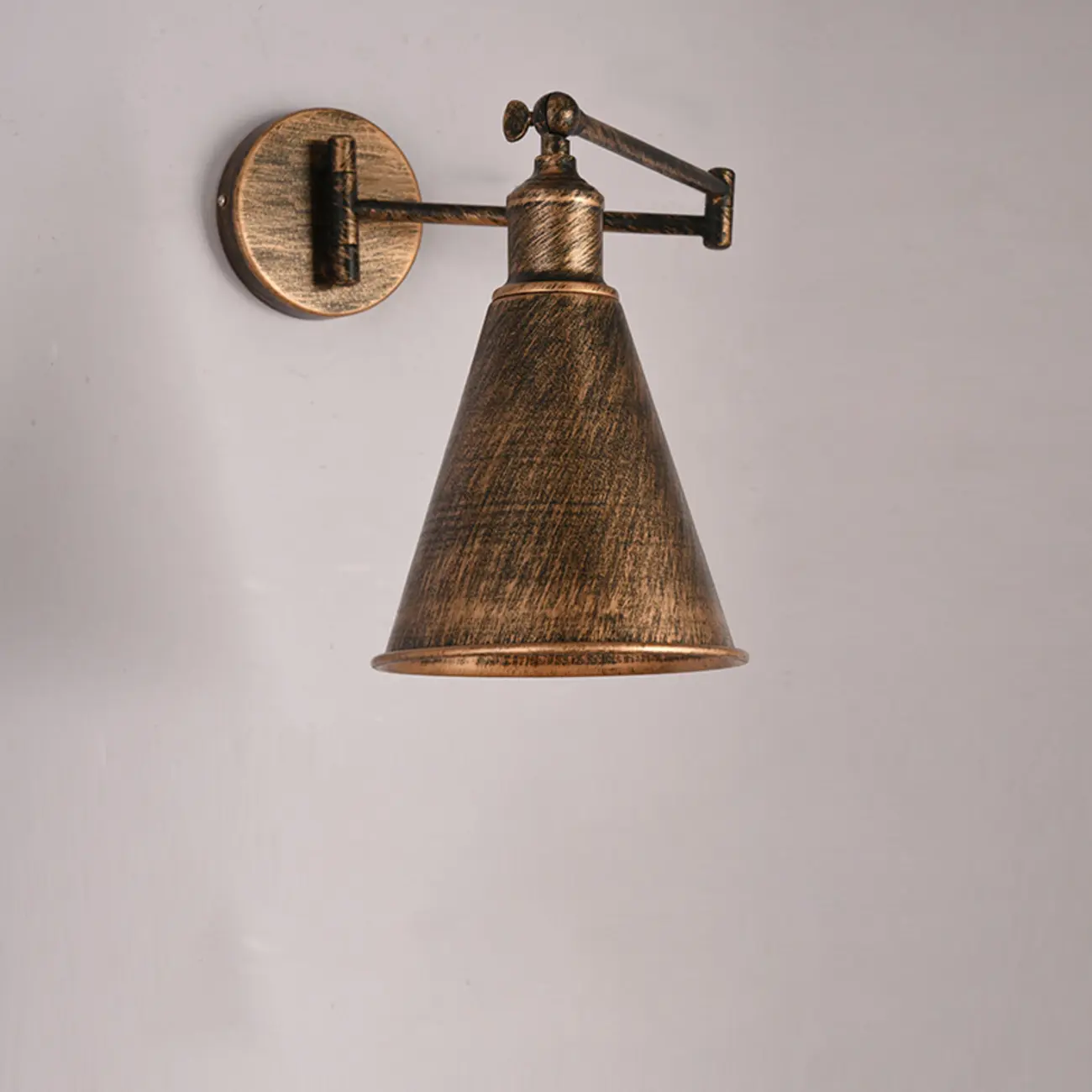 Vintage Industrial Dome Metal Wall Light for Living Room Image - 2 | homeyfad