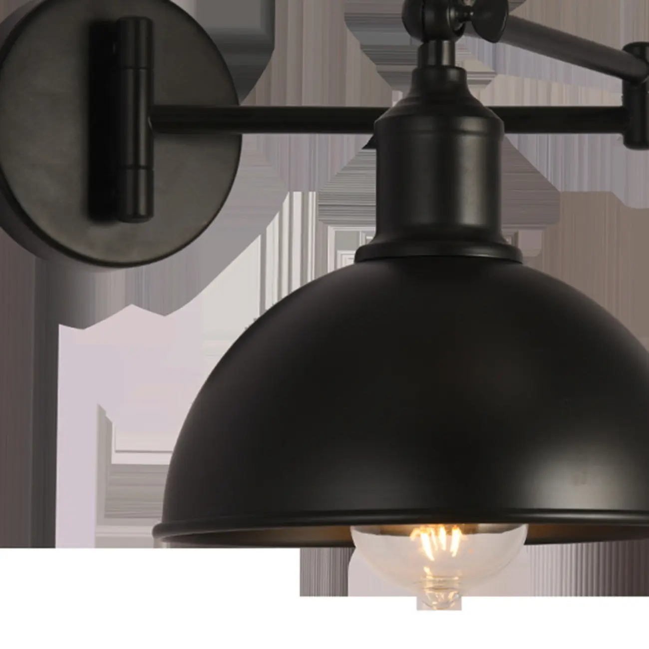 Vintage Industrial Dome Metal Wall Light for Living Room Image - 16 | homeyfad