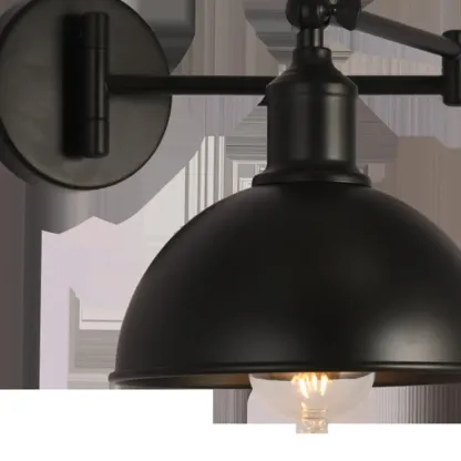 Vintage Industrial Dome Metal Wall Light for Living Room Image - 16