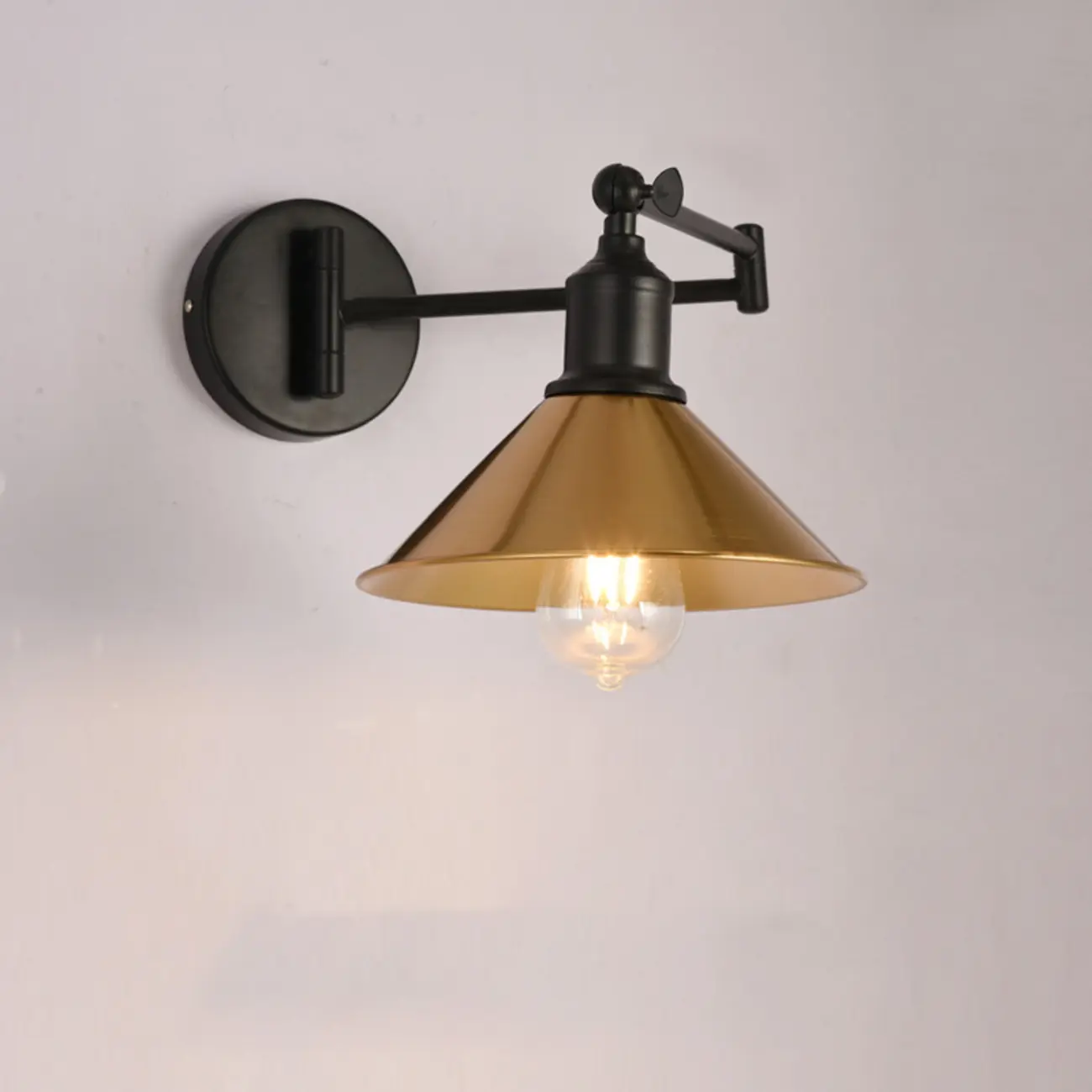 Vintage Industrial Dome Metal Wall Light for Living Room Image - 25 | homeyfad