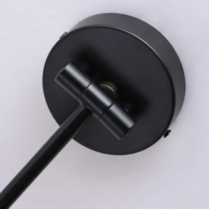 Modern Minimalist Conial Swing Arm Wall Light for Bedside