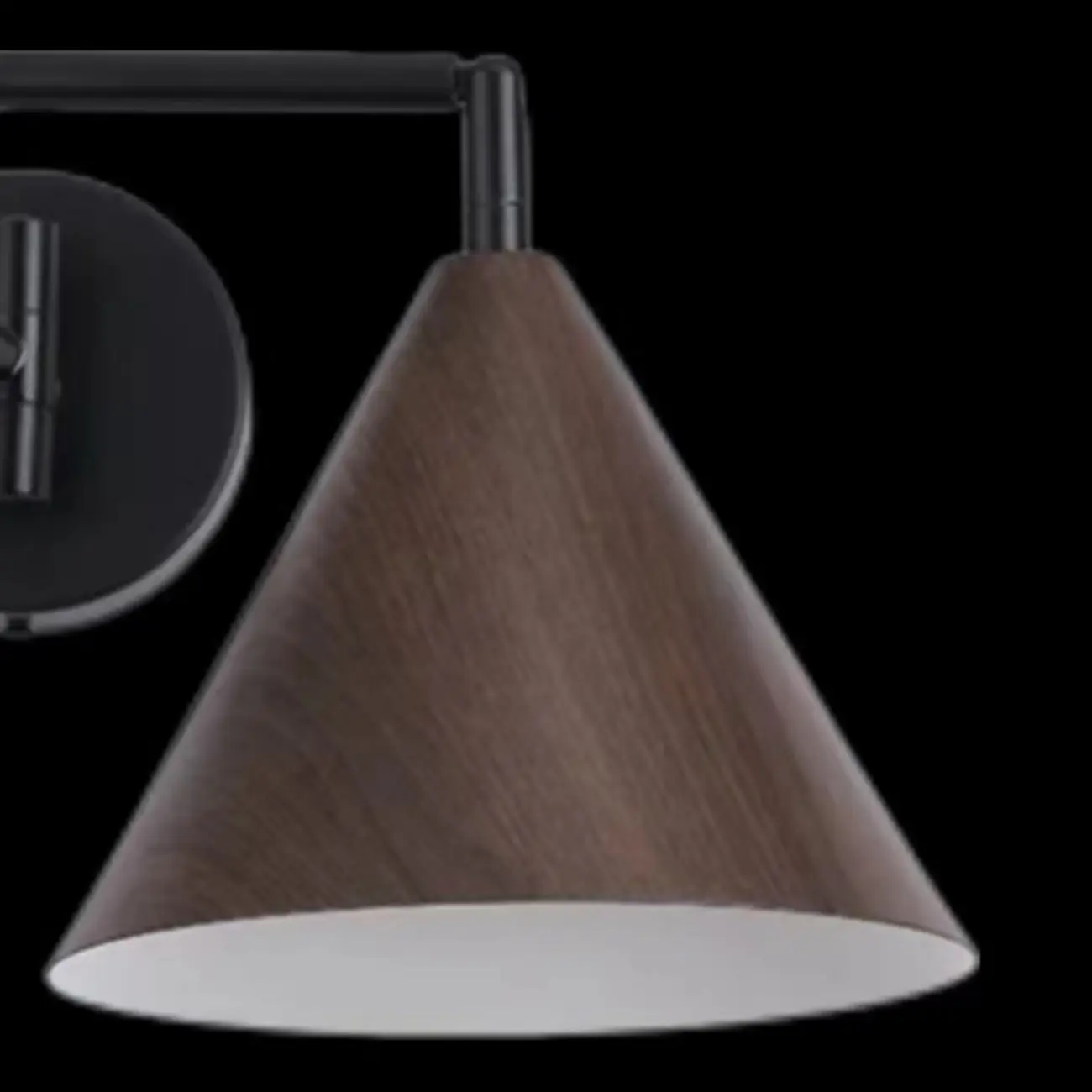 Modern Minimalist Conial Swing Arm Wall Light for Bedside | homeyfad