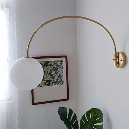 15 to 19 Inch Swing Arm Wall Light for Living Room Decor Image - 2