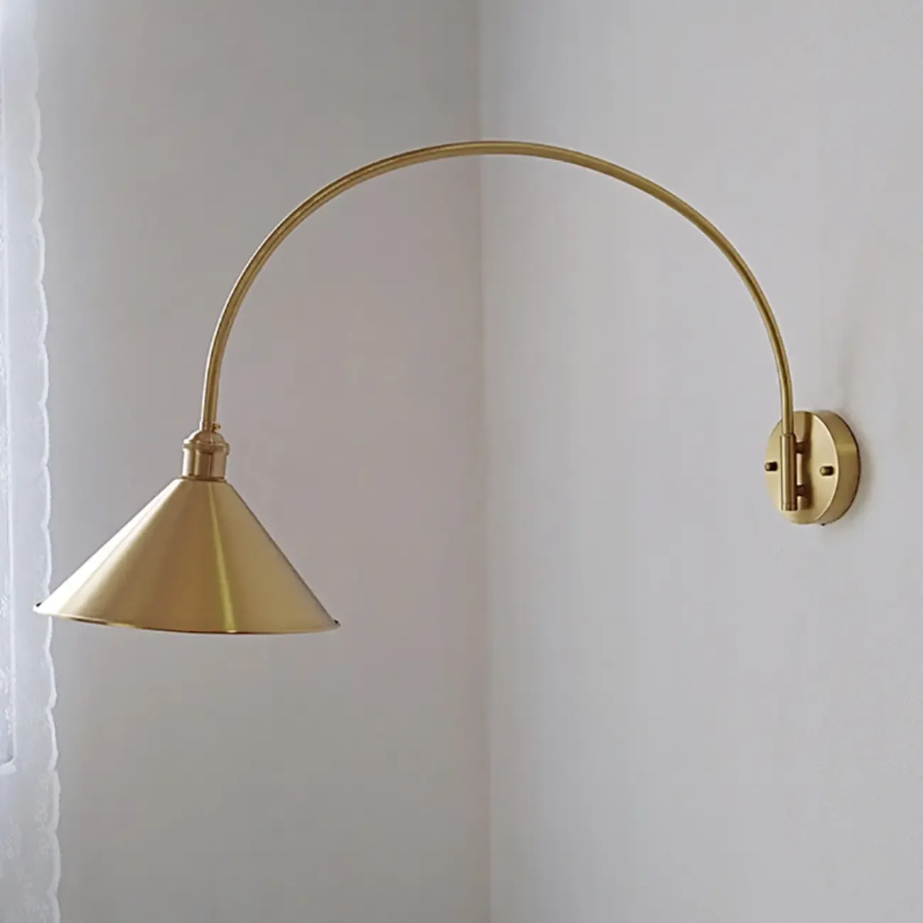 15 to 19 Inch Swing Arm Wall Light for Living Room Decor Image - 12