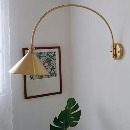 15 to 19 Inch Swing Arm Wall Light for Living Room Decor Image - 18