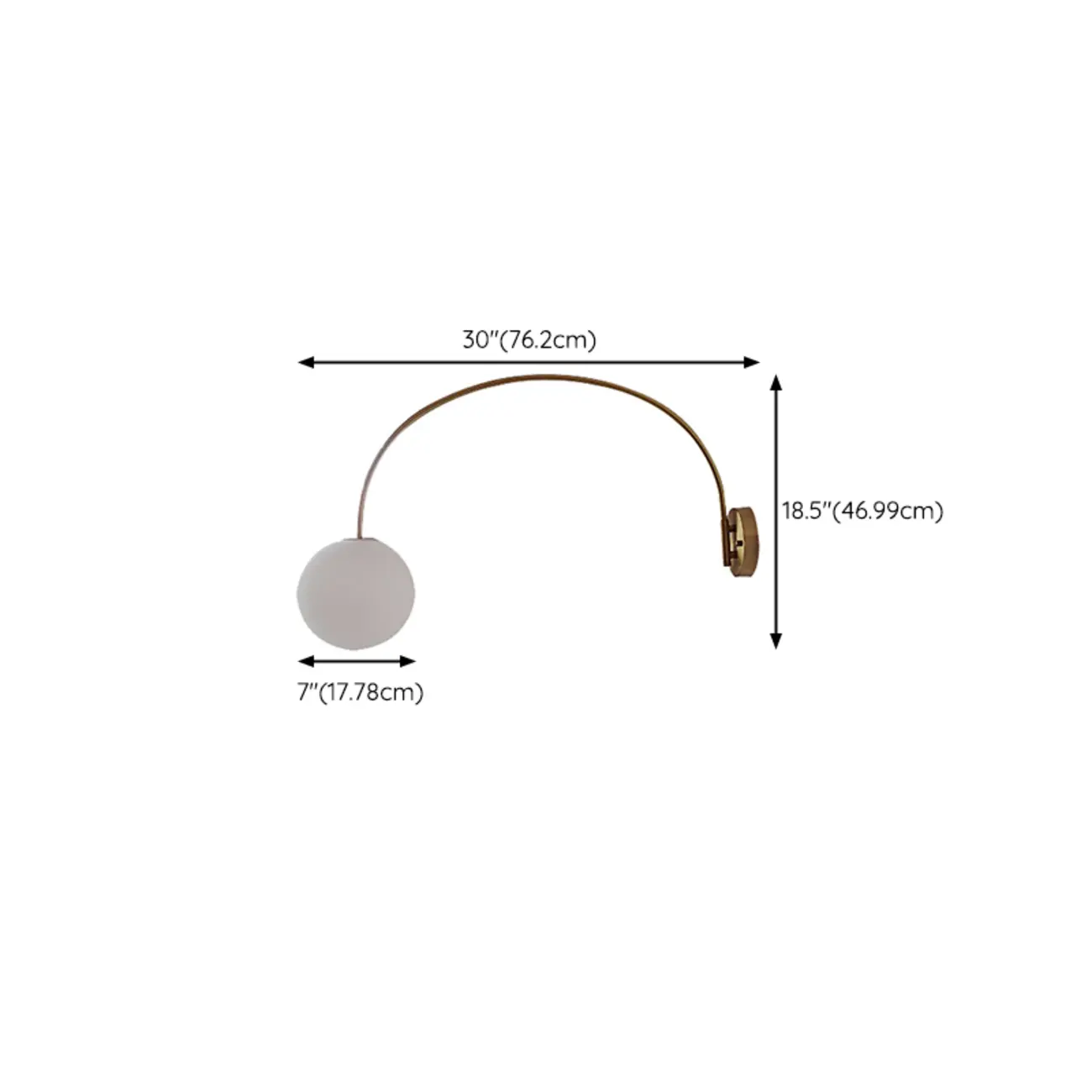 15 to 19 Inch Swing Arm Wall Light for Living Room Decor #size | homeyfad