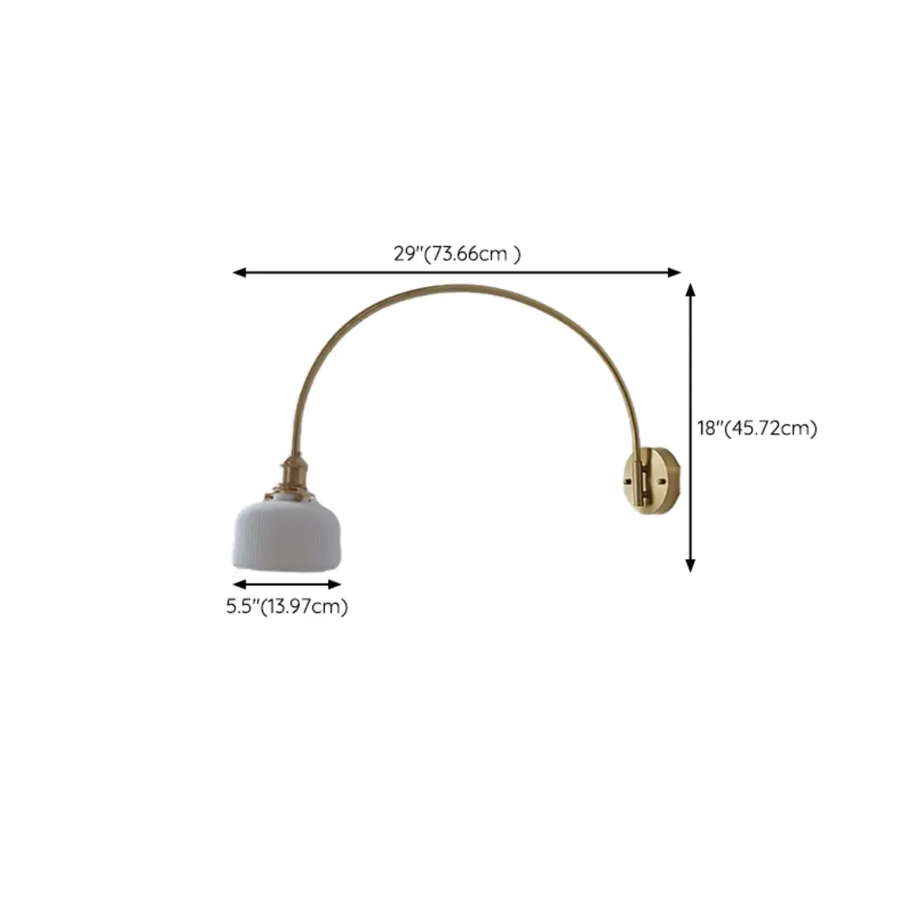 15 to 19 Inch Swing Arm Wall Light for Living Room Decor Image - 26