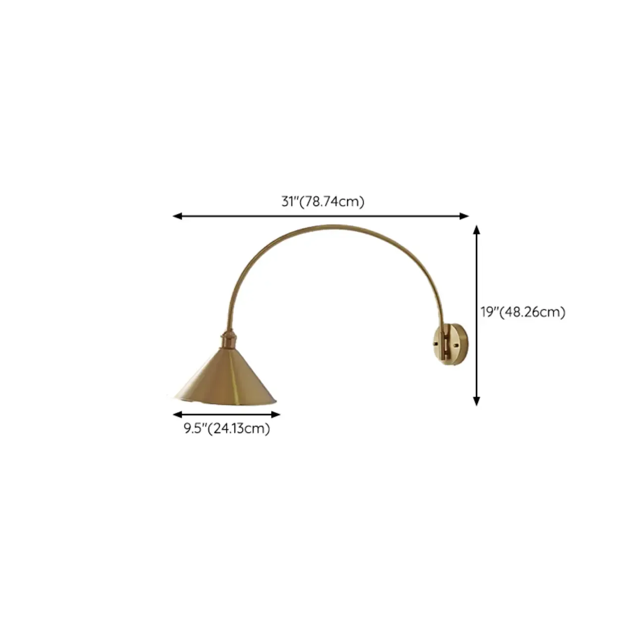 15 to 19 Inch Swing Arm Wall Light for Living Room Decor Image - 27