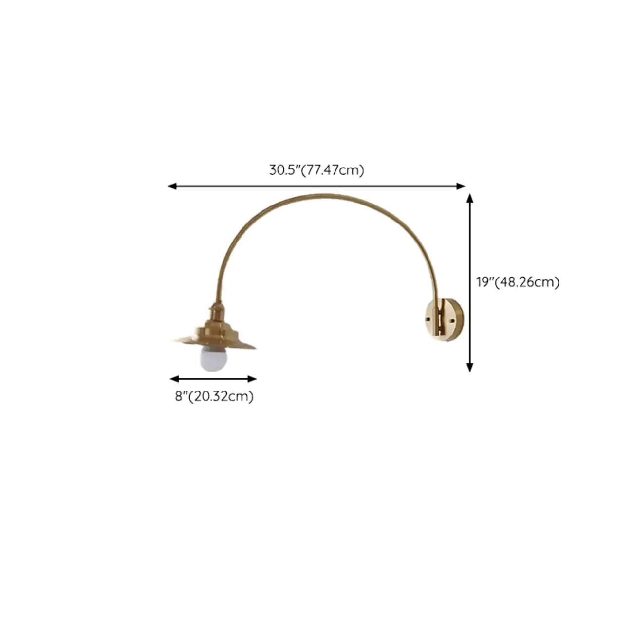 15 to 19 Inch Swing Arm Wall Light for Living Room Decor Image - 28