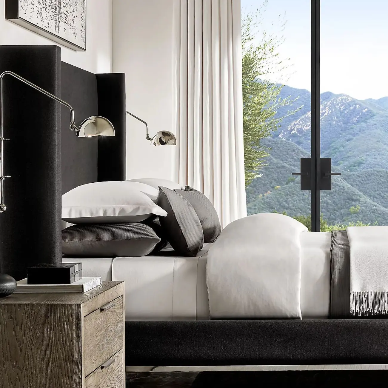 Industrial Dome-Shaped Swing Arm Wall Light for Bedroom Decor Image - 2 | homeyfad