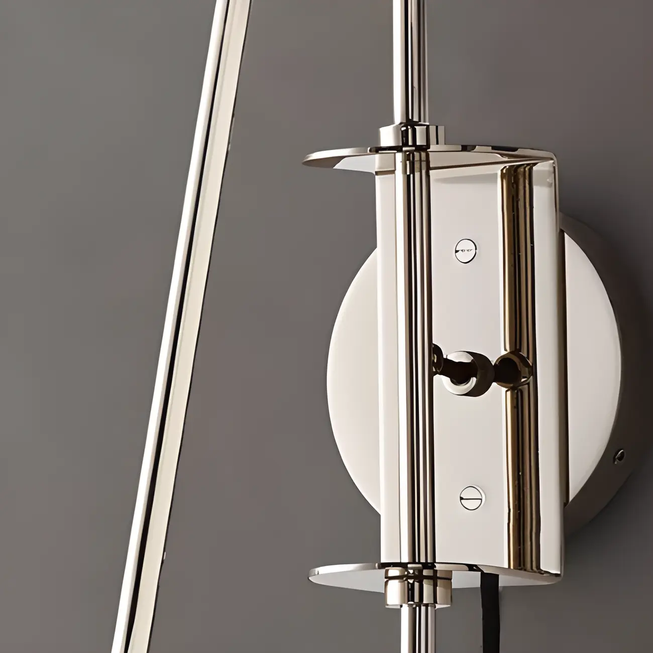 Industrial Dome-Shaped Swing Arm Wall Light for Bedroom Decor Image - 15 | homeyfad