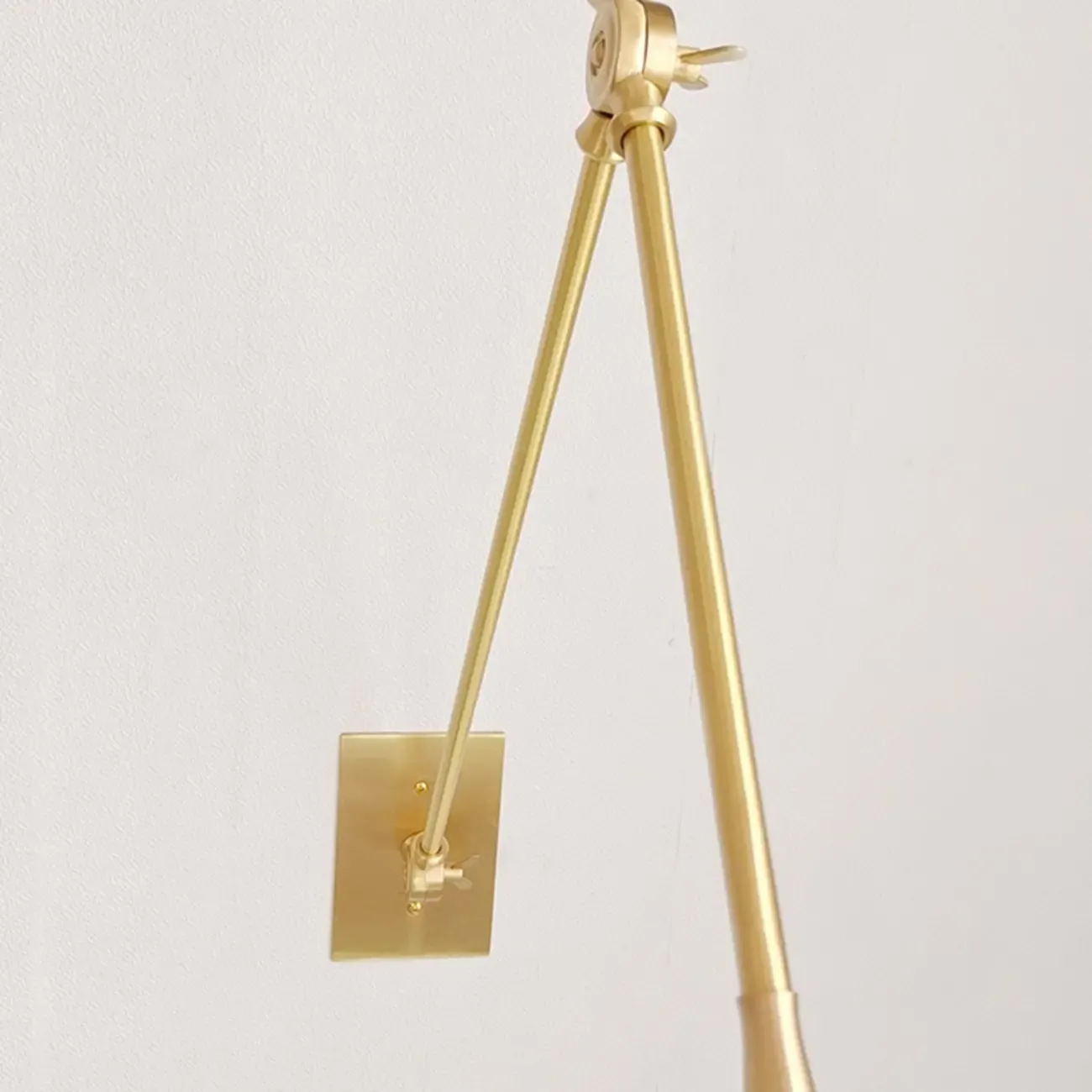 Minimalist Conial Swing Arm Wall Light Fixture for Study Space Image - 11