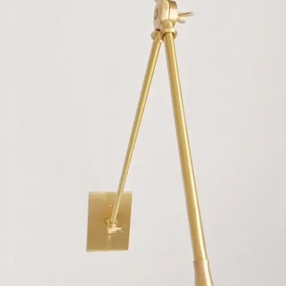 Minimalist Conial Swing Arm Wall Light Fixture for Study Space Image - 11