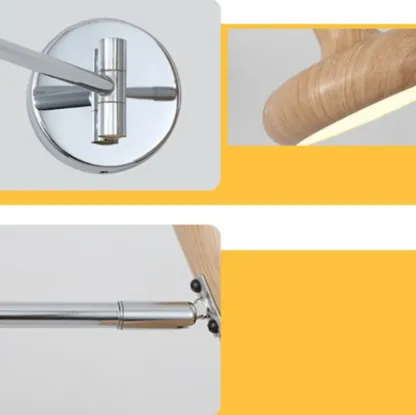 Mini Adjustable Iron Swing Arm Wall Light for Bedside Use Image - 13