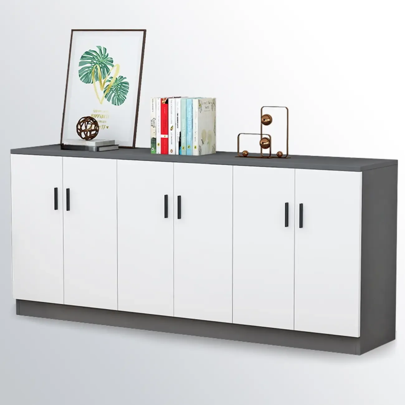 Modish Composite Wood Kitchen Cabinet for Kitchen Storage Image - 12