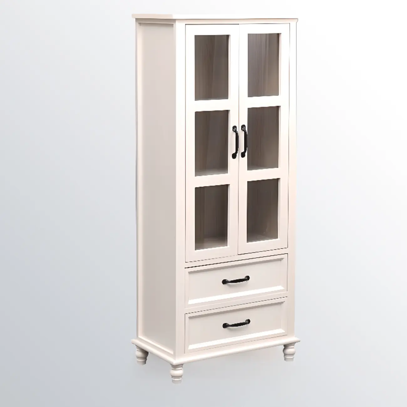 Modern Solid Wood White Cabinet for Versatile Home Storage Image - 3 | homeyfad