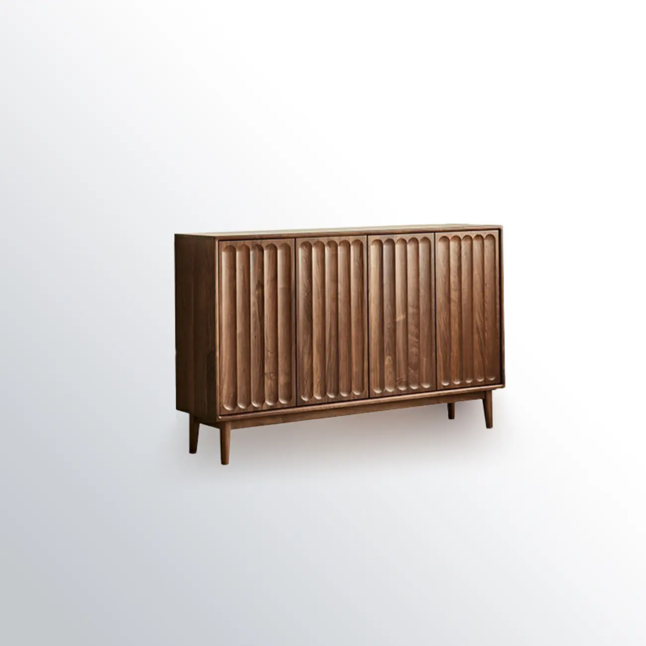 Scandinavian Pine Wood Accent Cabinet in Free-standing Image - 5 | homeyfad