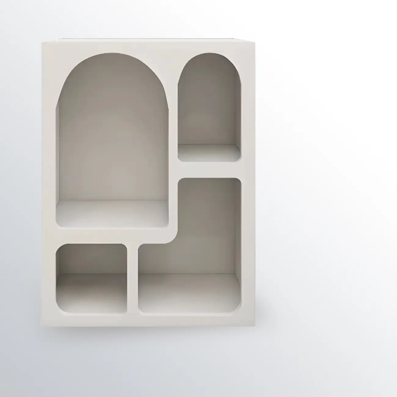 Modish Wooden Cabinets for Living Room with Exterior Shelf  Image - 3 | homeyfad