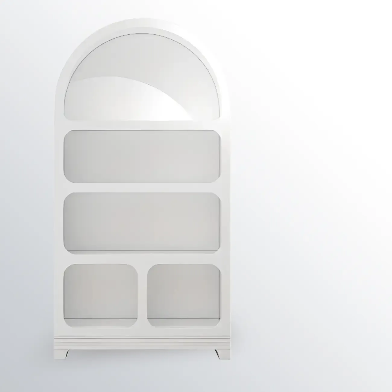 Modish Wooden Cabinets for Living Room with Exterior Shelf  Image - 6