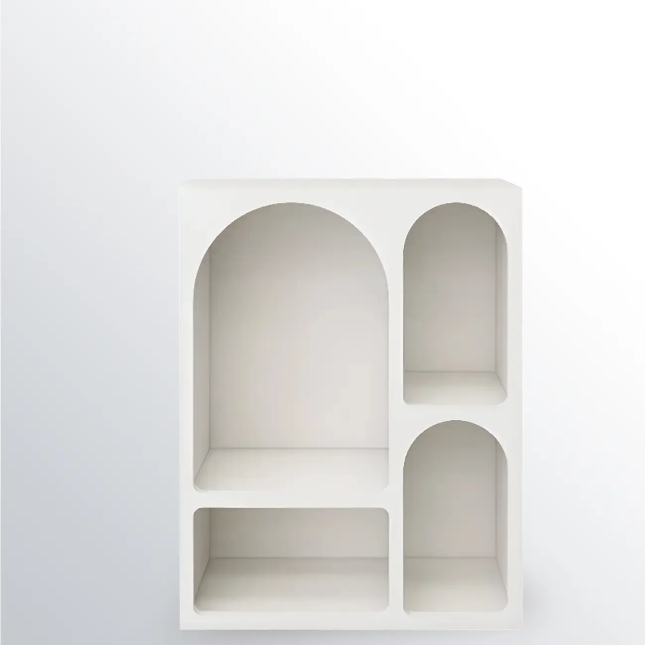 Modish Wooden Cabinets for Living Room with Exterior Shelf  Image - 12