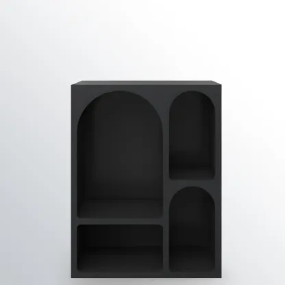 Modish Wooden Cabinets for Living Room with Exterior Shelf  Image - 13