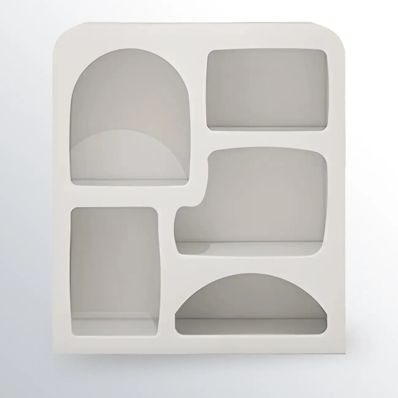 Modish Wooden Cabinets for Living Room with Exterior Shelf  Image - 18