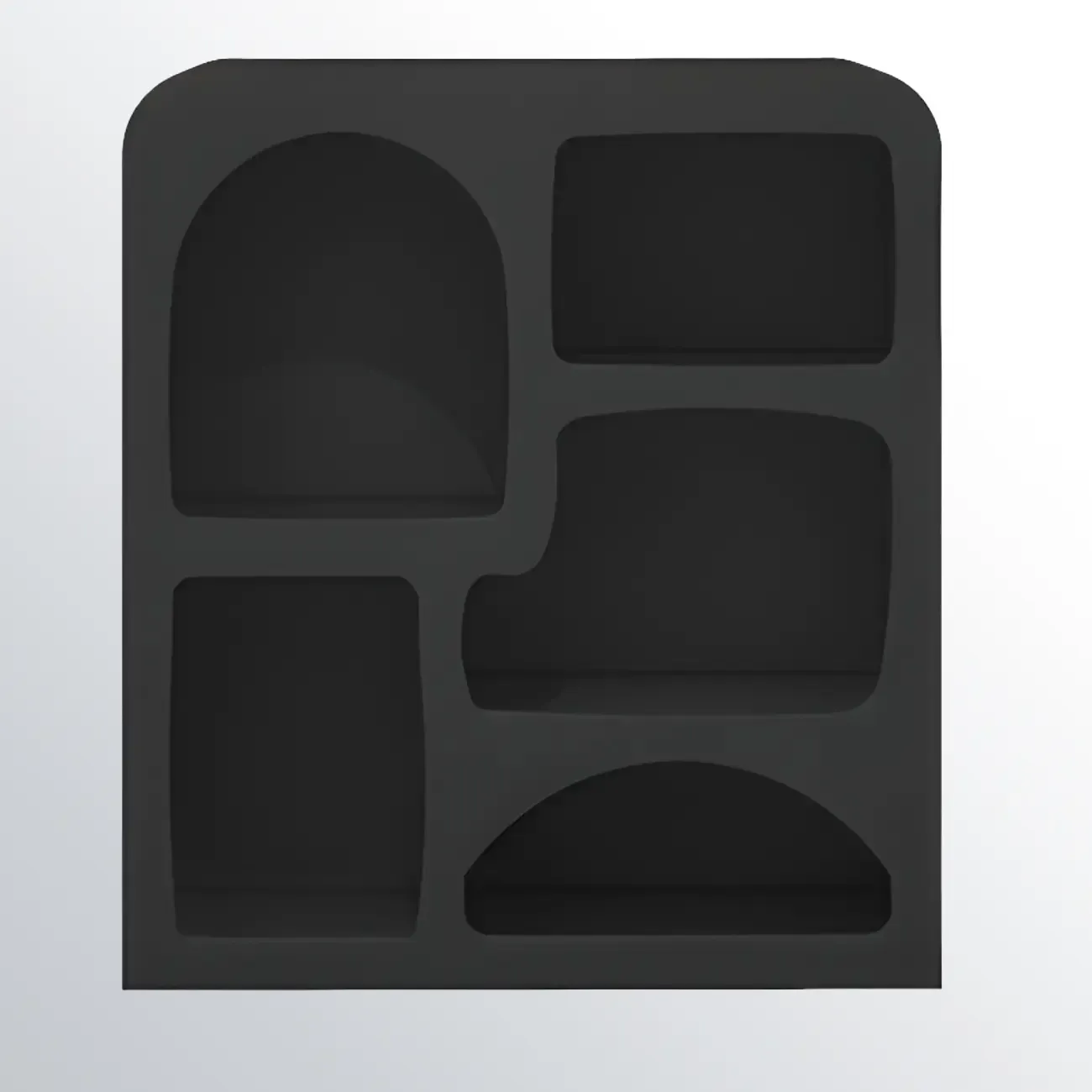 Modish Wooden Cabinets for Living Room with Exterior Shelf  Image - 20