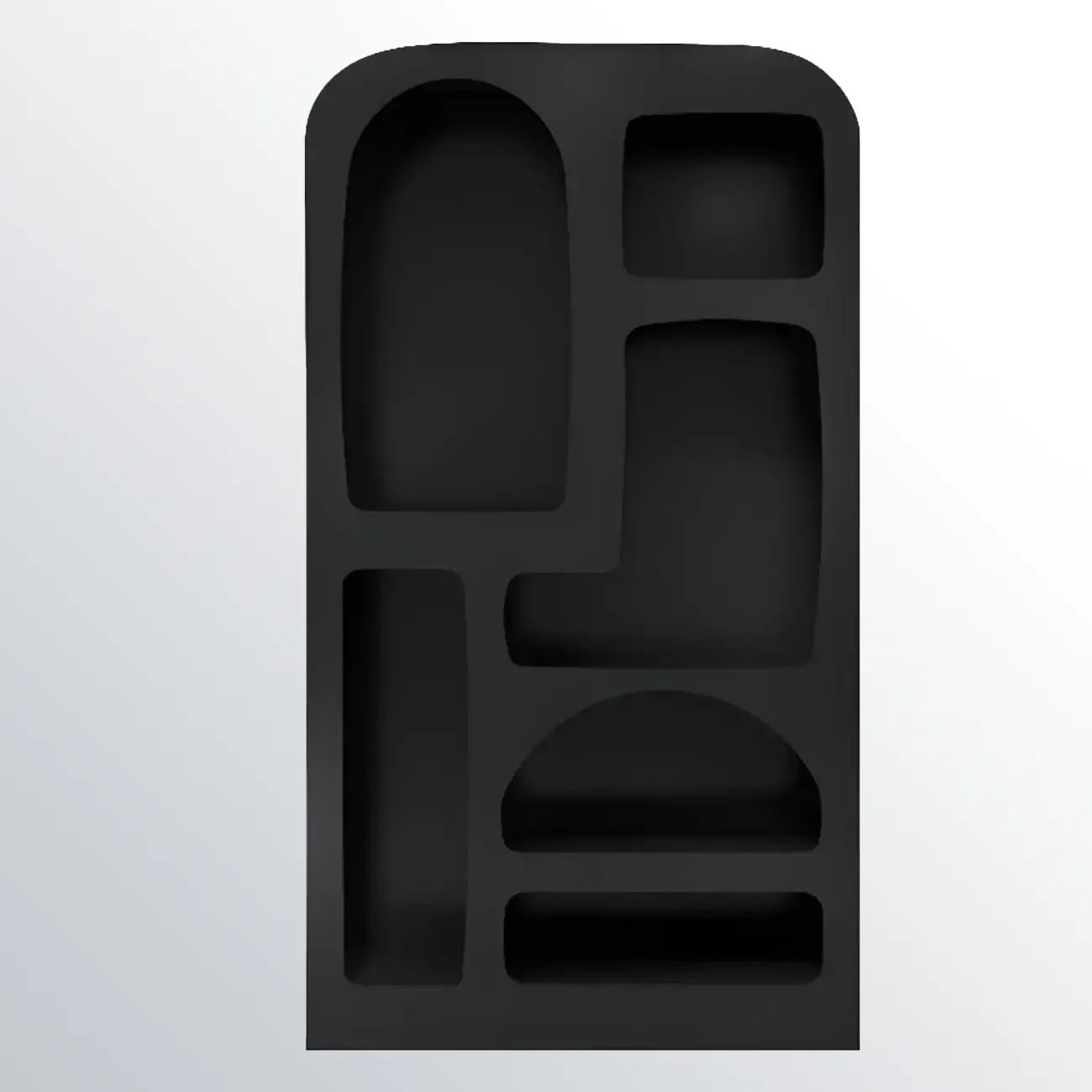 Modish Wooden Cabinets for Living Room with Exterior Shelf  Image - 27