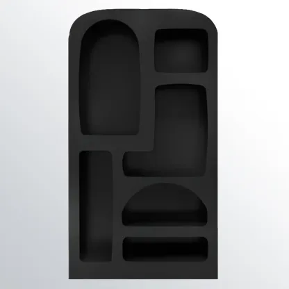 Modish Wooden Cabinets for Living Room with Exterior Shelf  Image - 29