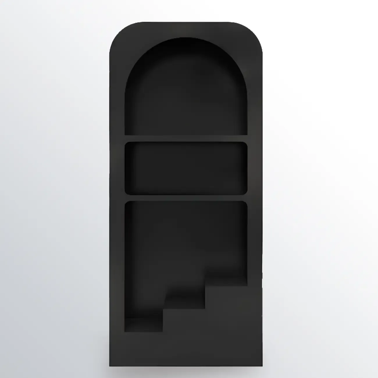 Modish Wooden Cabinets for Living Room with Exterior Shelf  Image - 30