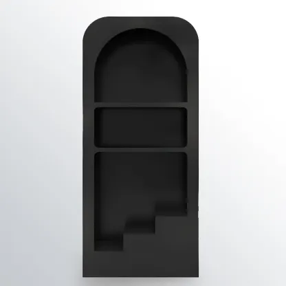 Modish Wooden Cabinets for Living Room with Exterior Shelf  Image - 30