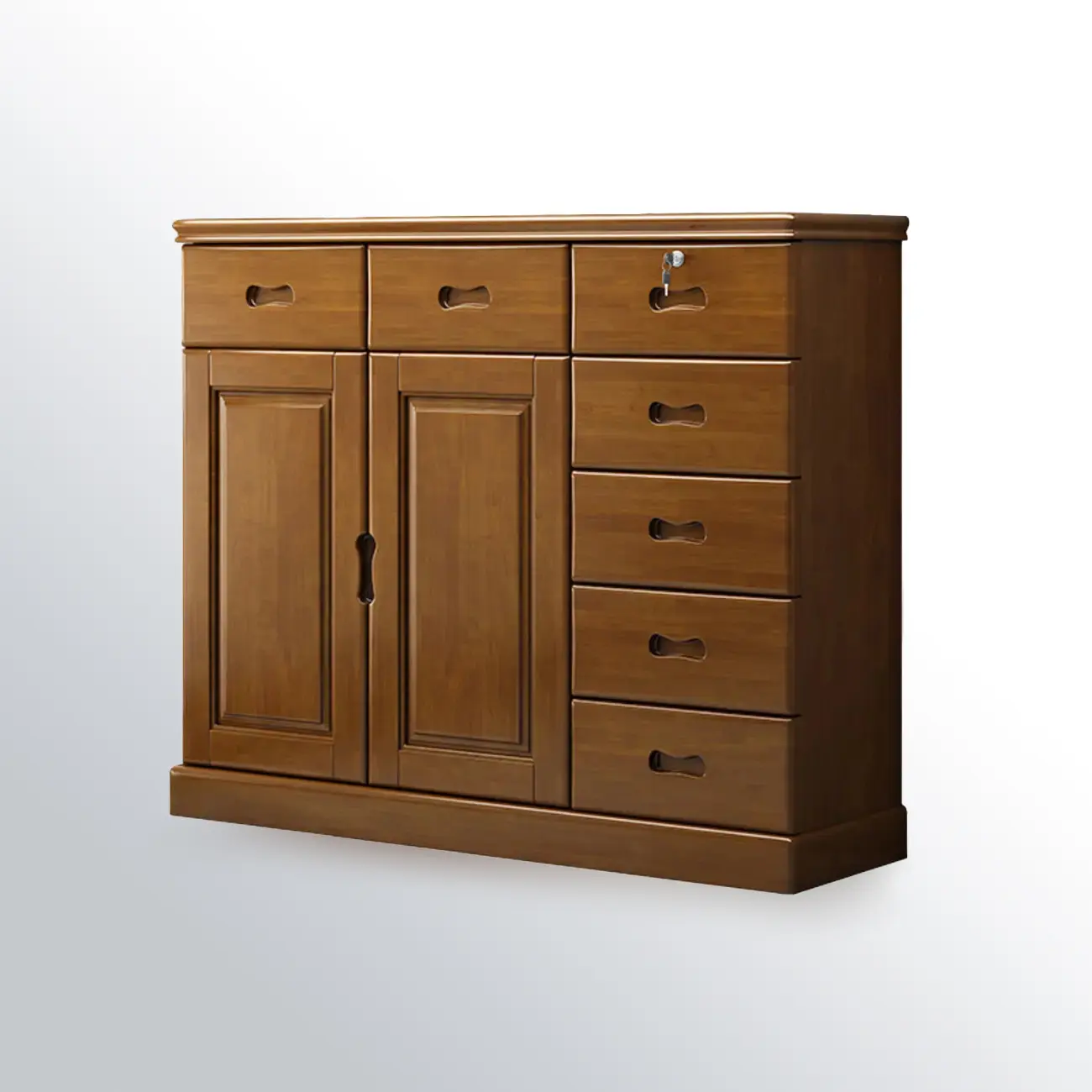 Modern Versatile Grey Wooden Cabinet for Home Storage Image - 5 | homeyfad