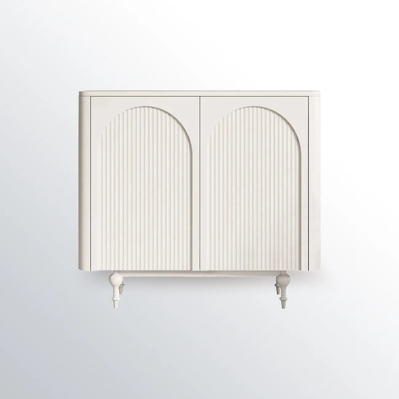 Scandinavian White Accent Cabinet for Versatile Room Storage Image - 3 | homeyfad